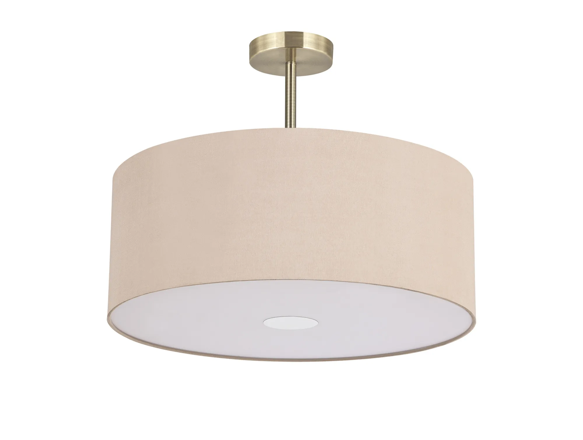 Baymont 50cm Semi Flush 3 Light Antique Brass, Antique Gold/Ruby, Frosted Diffuser DK0386  Deco Baymont AB AG